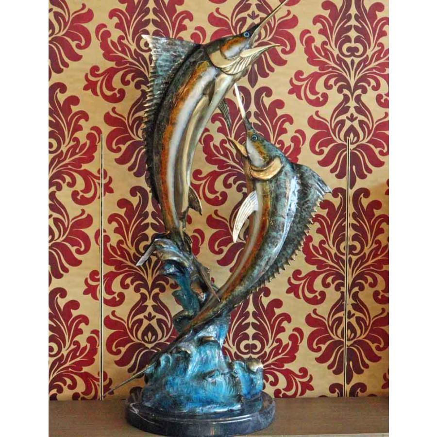 カジキ 置物 ソードフィッシュ ブロンズ アニマル オブジェ カジキ 置物 ソードフィッシュ ブロンズ 完成品 アニマルオブジェ