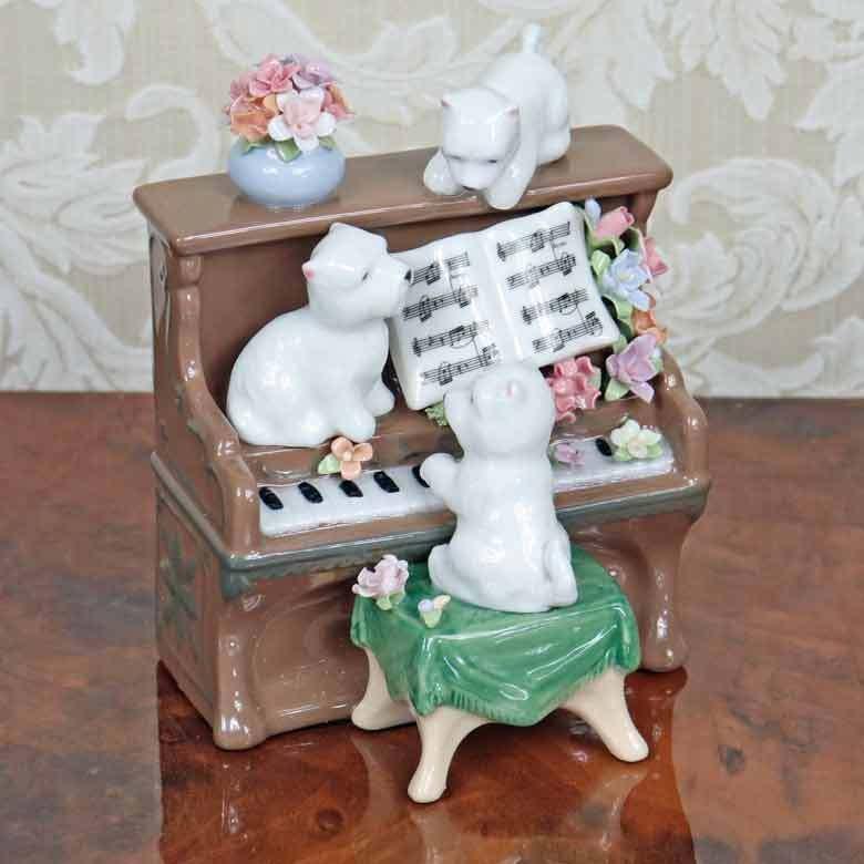 オルゴール ピアノと3匹の犬 陶磁器 激安通販の プレゼント ギフト 癒やし 名曲 Friend You#039;ve 君の友だち A 激安アウトレット キャロル キング Got