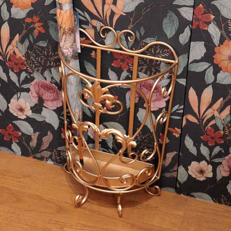 傘立て アンブレラスタンド ハーフ シャンパンゴールド アンティーク 傘立て アンブレラスタンド ハーフ シャンパンゴールド