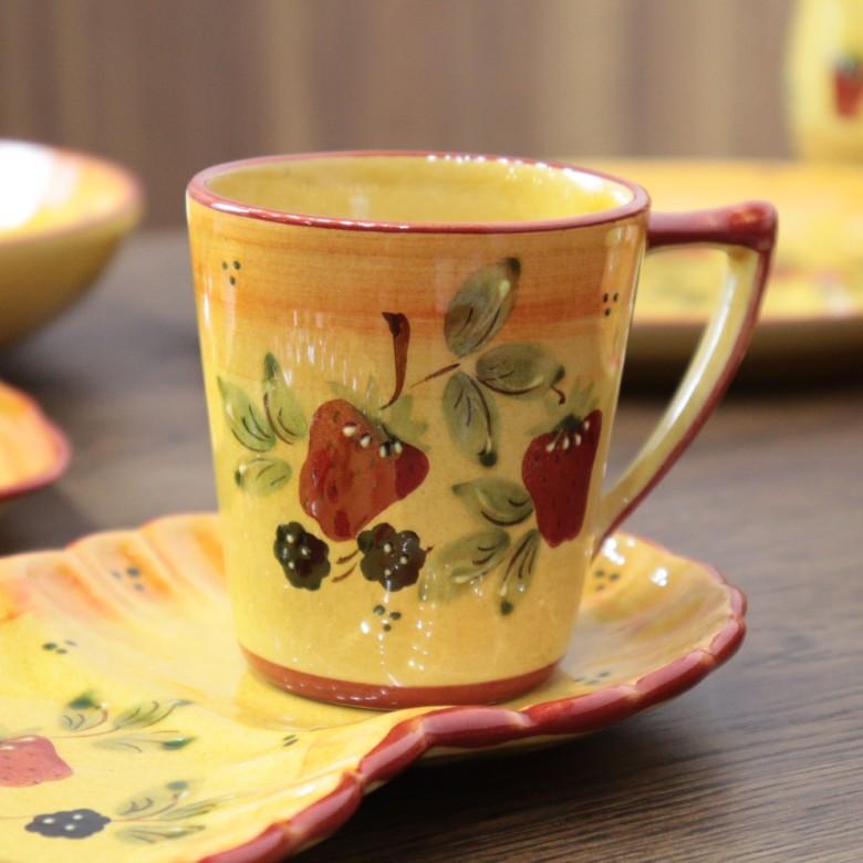 ポルトガル マグカップ コーヒーカップ フルーツ柄 ベリー PFA-26FS