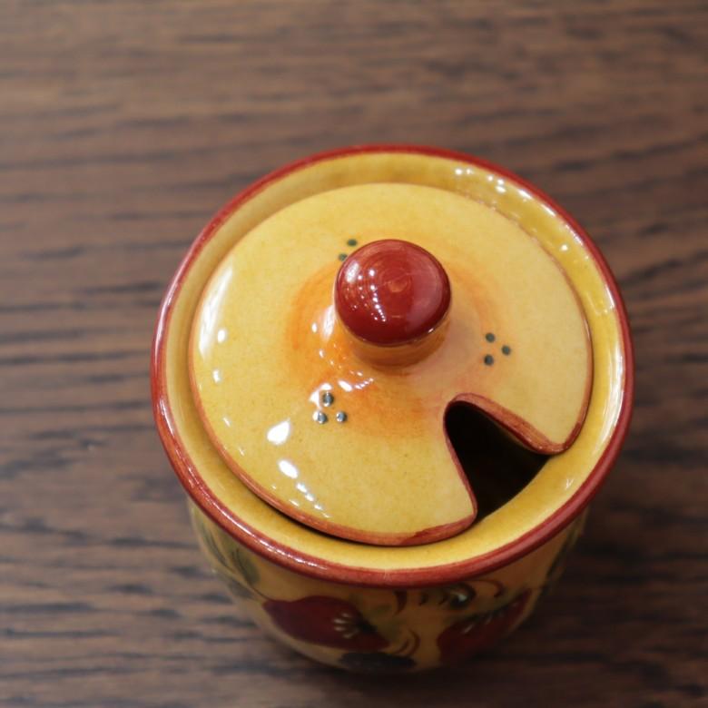 ポルトガル マスタードポット 調味料入れ フルーツ柄 ベリー PFA-25FS