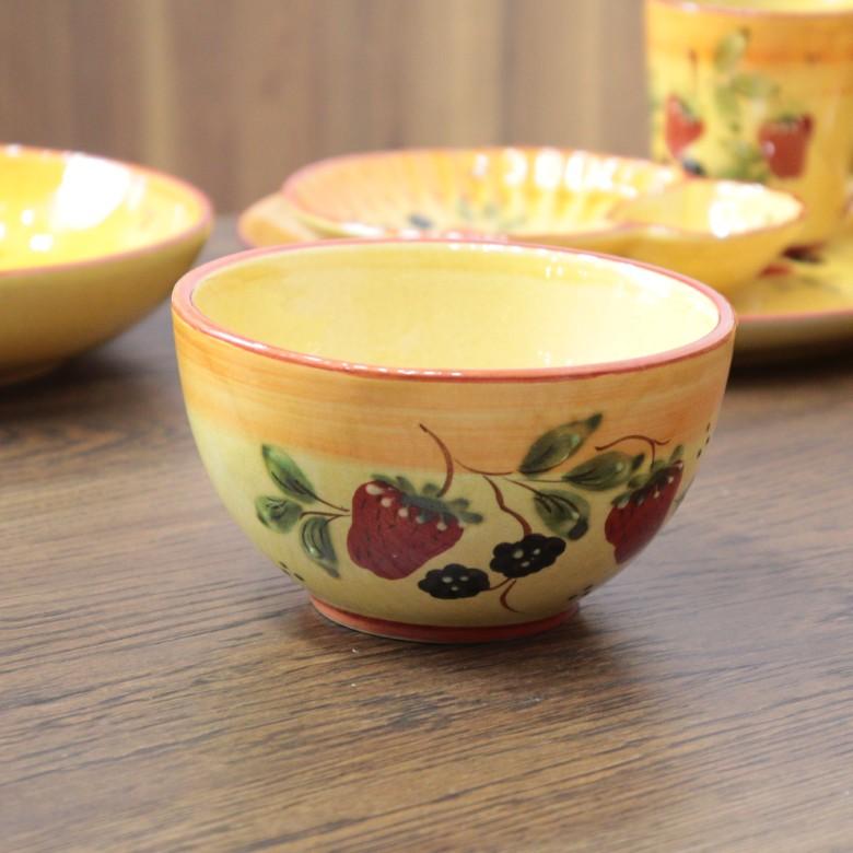 ポルトガル カフェオレボウル 椀 サラダボウル ストロベリー 陶器