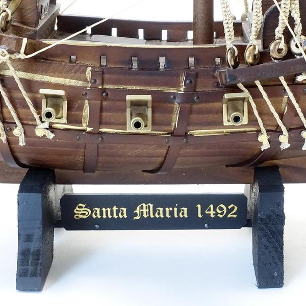 帆船 サンタマリア号 イタリア製 完成品 帆船模型 アンティーク風