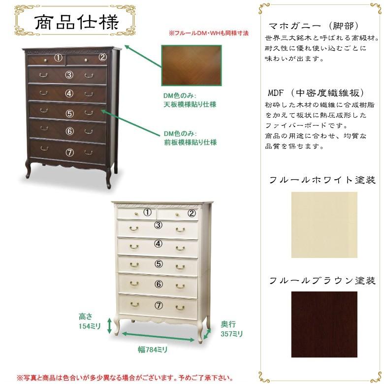 東海家具工業 ハイチェスト 90cm幅 東海家具 アンティークホワイト 白