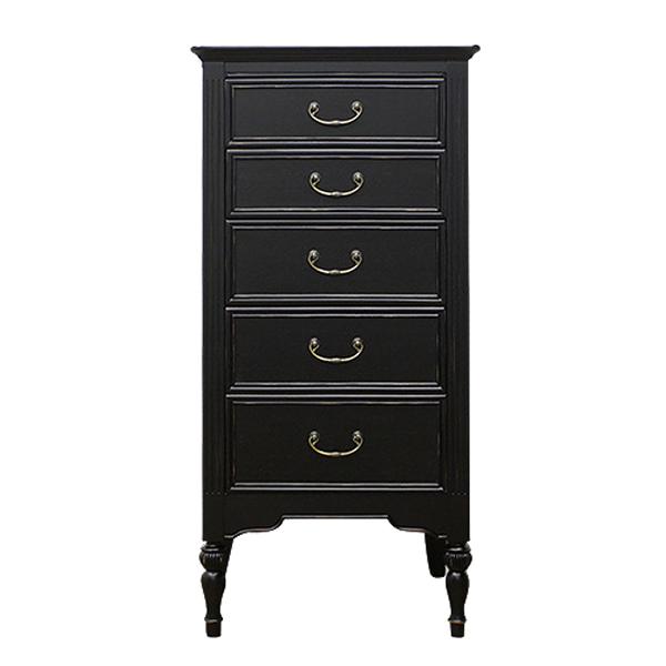 東海家具工業 5段チェスト スリムチェスト 45cm幅 アンティーク