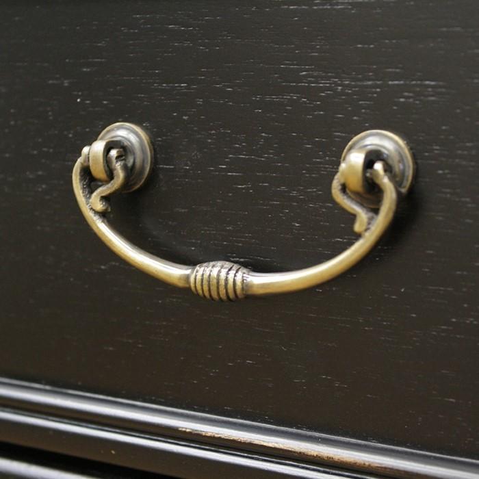 東海家具工業 コンソール 花台 デスク 85cm幅 アンティーク ブラック