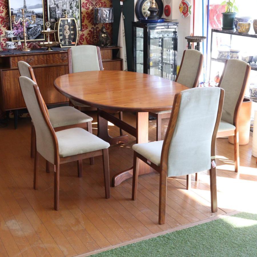 ダイニングテーブル 伸長式 G-plan イギリス チーク ホエールレッグ