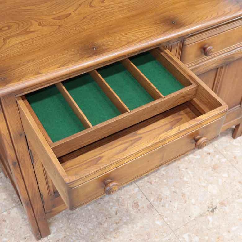 【発送の場合は即購入不可】 レア ERCOL ウェルシュドレッサー オールドコロニアル 英国 ヴィンテージ アーコール エルム 飾り棚 本棚 食器棚 カップボード 85652 84CD75A4-816D-49B1-AD66-