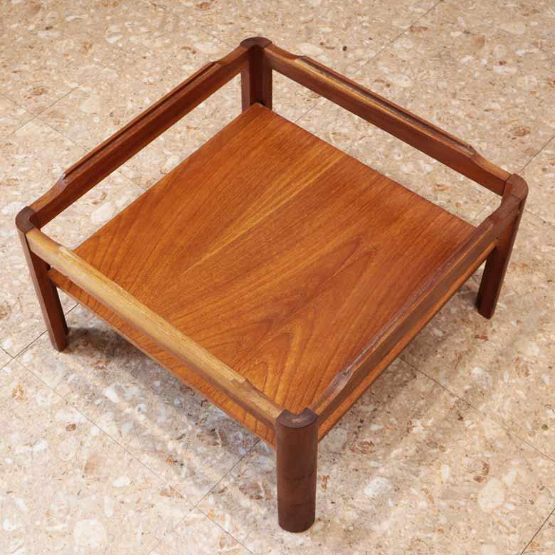 ガラストップテーブル Myer ローテーブル ヴィンテージ 木製 レトロ