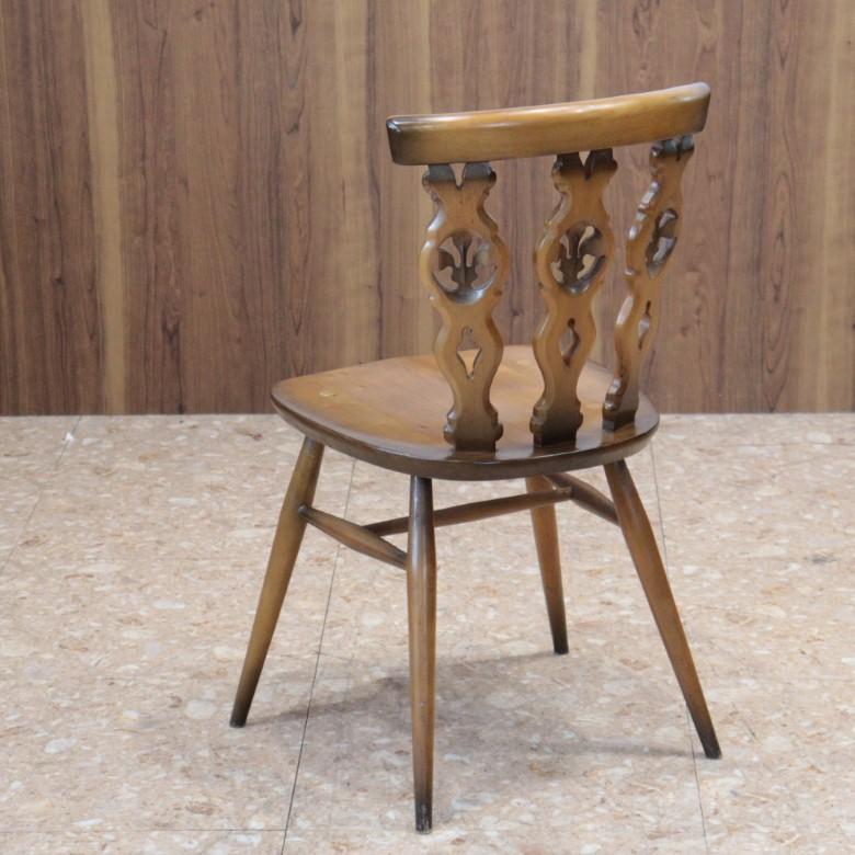 イギリス ビンテージ 家具 Ercol ダイニングチェア シスルバック 70年代 ダイニングチェア ERCOL ヴィンテージ イギリス シスルバックチェア