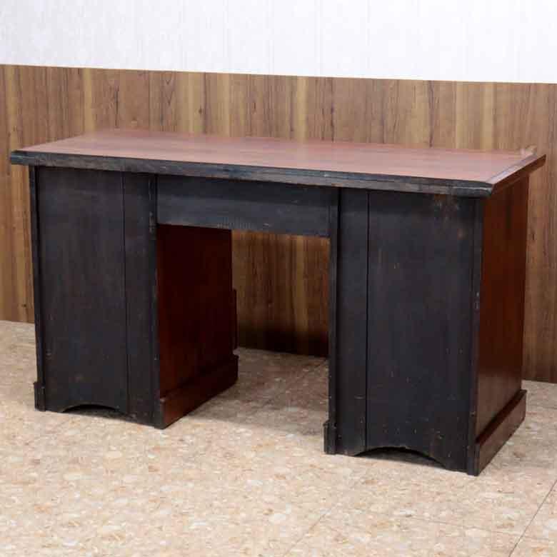 イギリス アンティーク ペディスタルデスク ライティングデスク レトロ