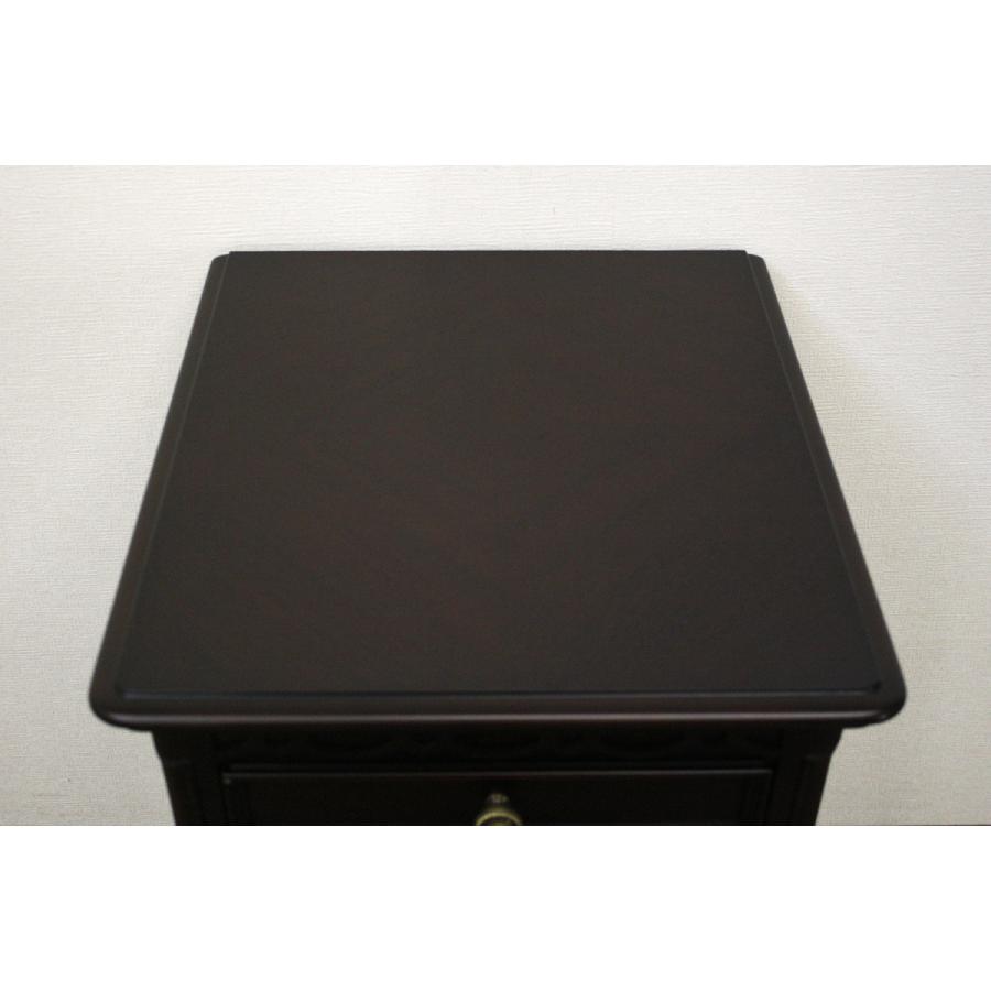 東海家具工業 サイドチェスト コスメチェスト ダークブラウン 木製