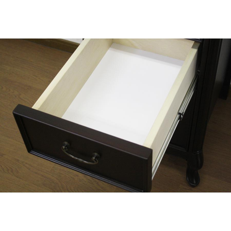 東海家具工業 サイドチェスト コスメチェスト ダークブラウン 木製