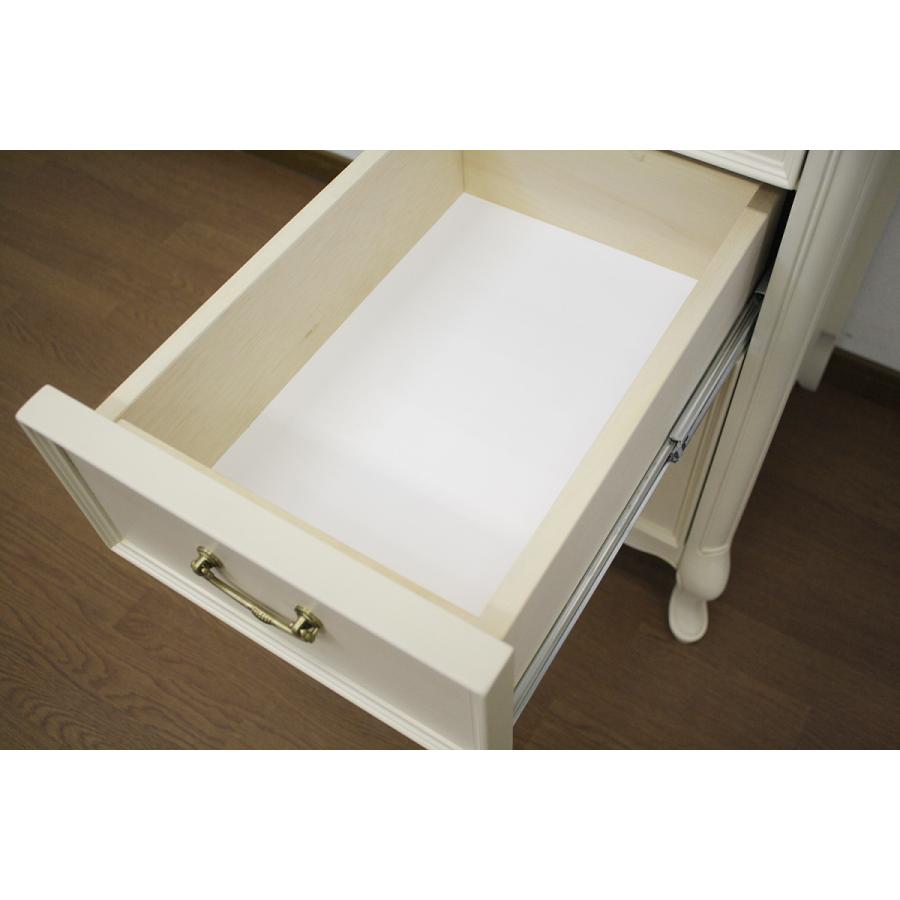東海家具工業 サイドチェスト アンティーク ホワイト コスメチェスト