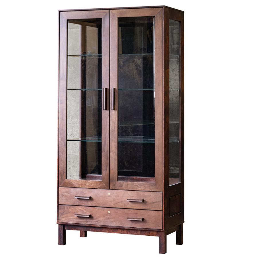 W&B 2ドアリビングキャビネット ショーケース 国産 モダン 日本製 W&B 2ドアリビングキャビネット ショーケース 国産 モダン 日本製