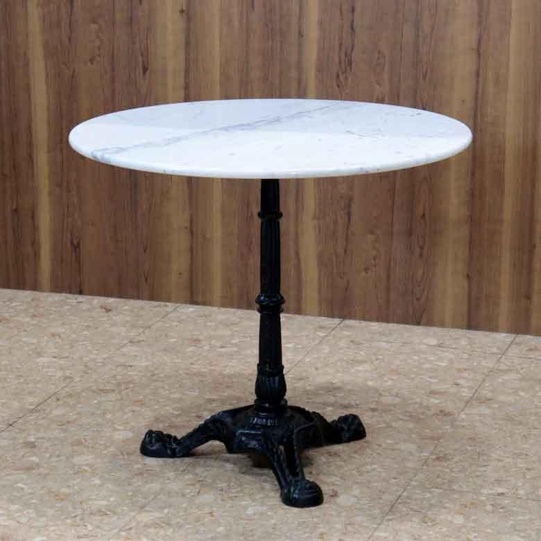 ラウンドテーブル 80cm 大理石 円形 カフェテーブル ブロンズ調 石 ラウンドテーブル 80cm 大理石 円形 カフェテーブル ブロンズ調 石