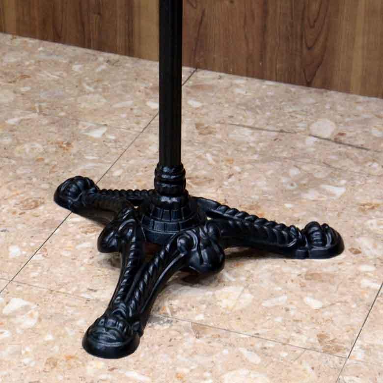 ハイテーブル 50cm 大理石 円形 カフェテーブル ブロンズ調 石 立ち