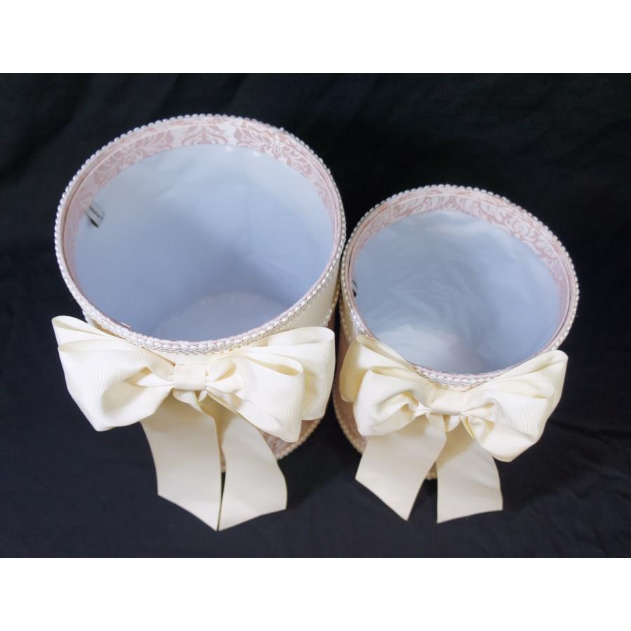 ジェニファーテイラー ダストボックス 2Pセット リボン ピンク・ハルノ