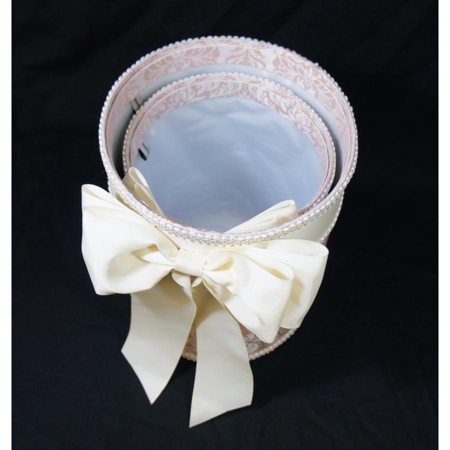 ジェニファーテイラー ダストボックス 2Pセット リボン ピンク・ハルノ