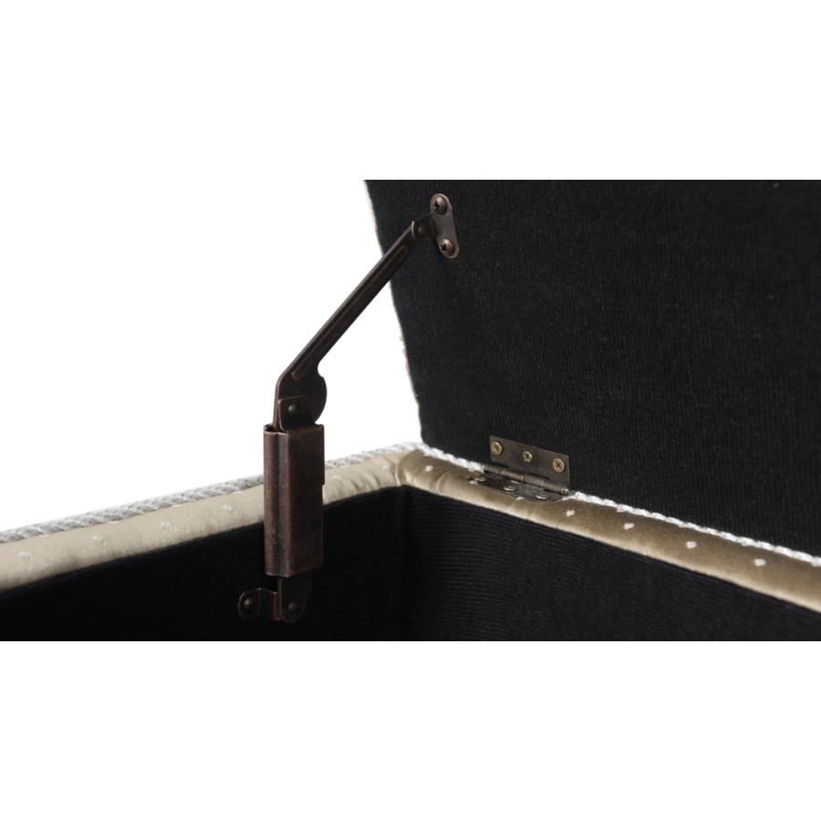 ジェニファーテイラー ベンチボックス 収納付き スツール ベージュ