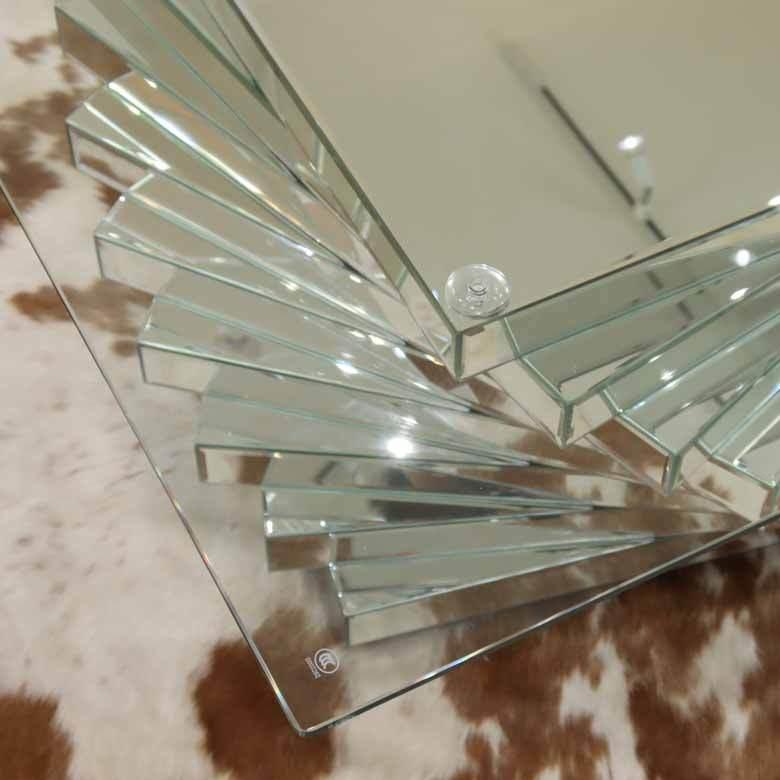 ミラー家具 リビングテーブル 100cm 円形 ローテーブル シルバー ミラー家具 リビングテーブル 100cm 円形 ローテーブル シルバー