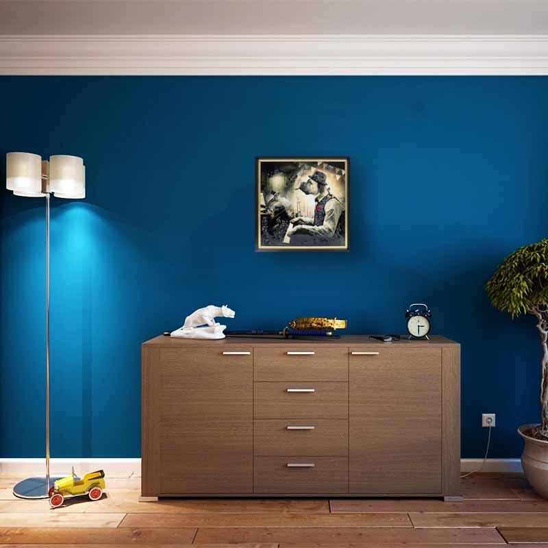 アートフレーム 犬 ピアニスト モーツァルト 絵画 クリスタルピクチャー アートフレーム 犬 ピアニスト モーツァルト 絵画 クリスタル