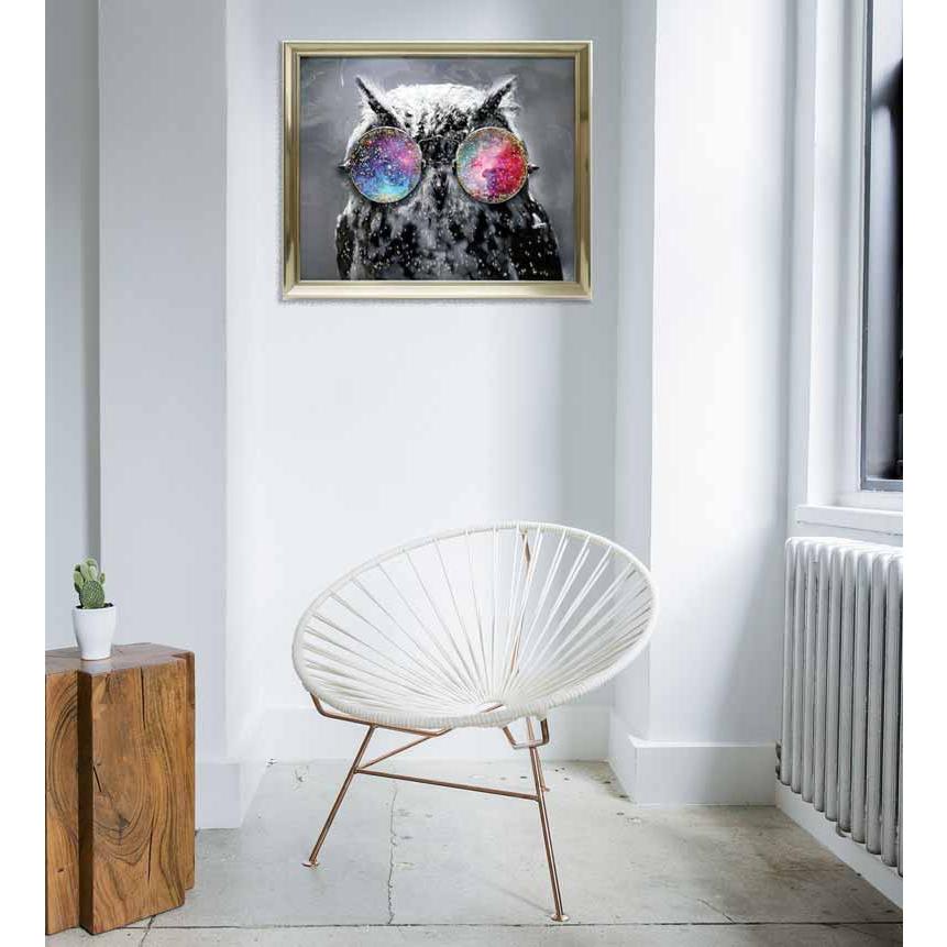 アートフレーム クリスタルピクチャー オウルグラス フクロウ