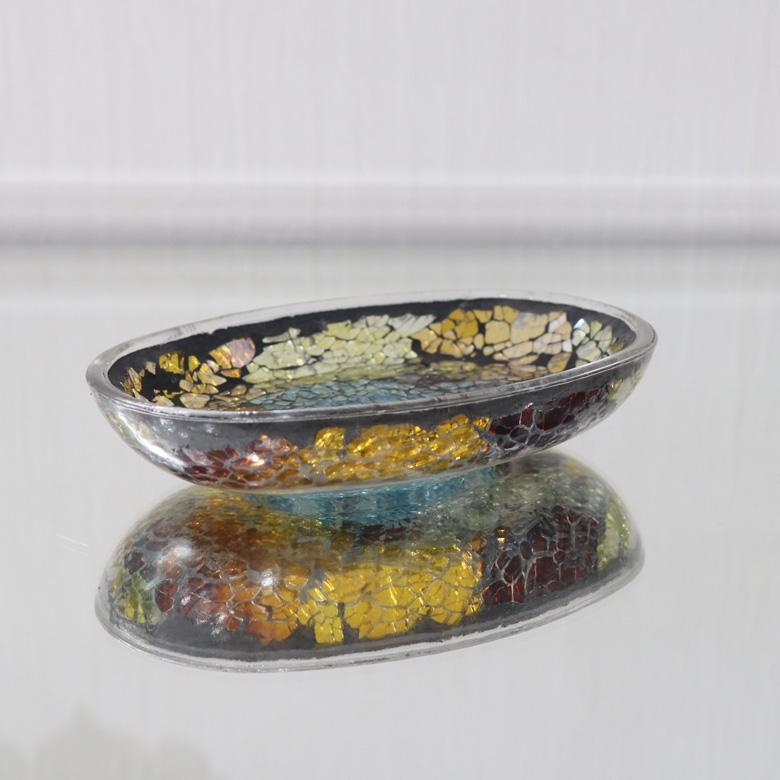 ソープディッシュ ディスペンサー ガラスベース 洗面台 3点セット