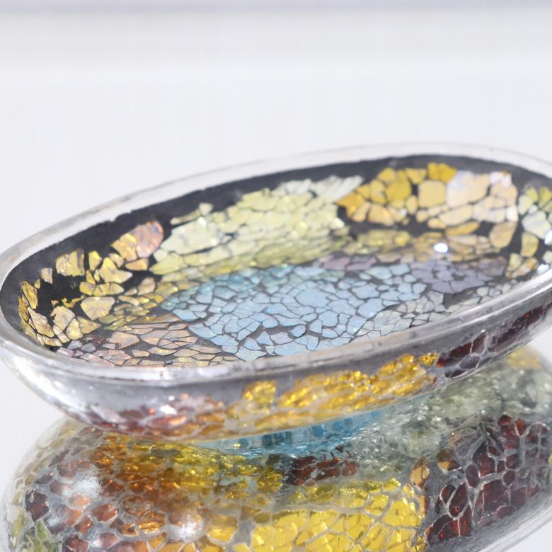 ソープディッシュ ディスペンサー ガラスベース 洗面台 3点セット