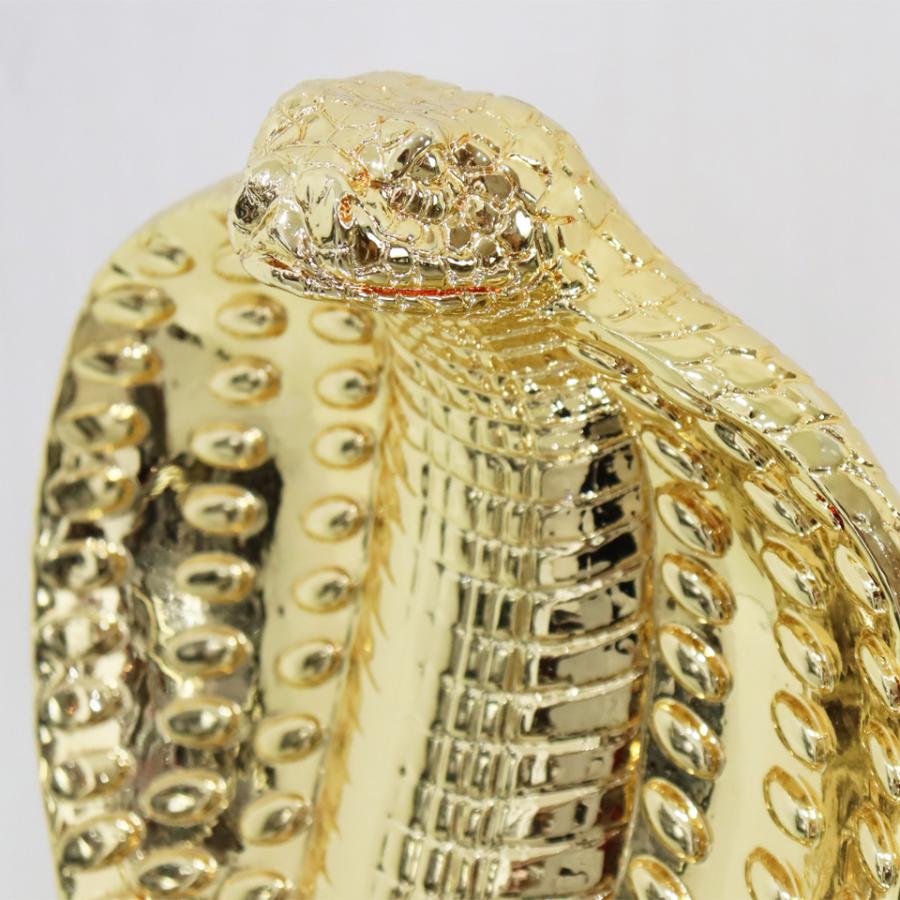 キングコブラ オブジェ 置物 ゴールド オーナメント インテリア 輸入