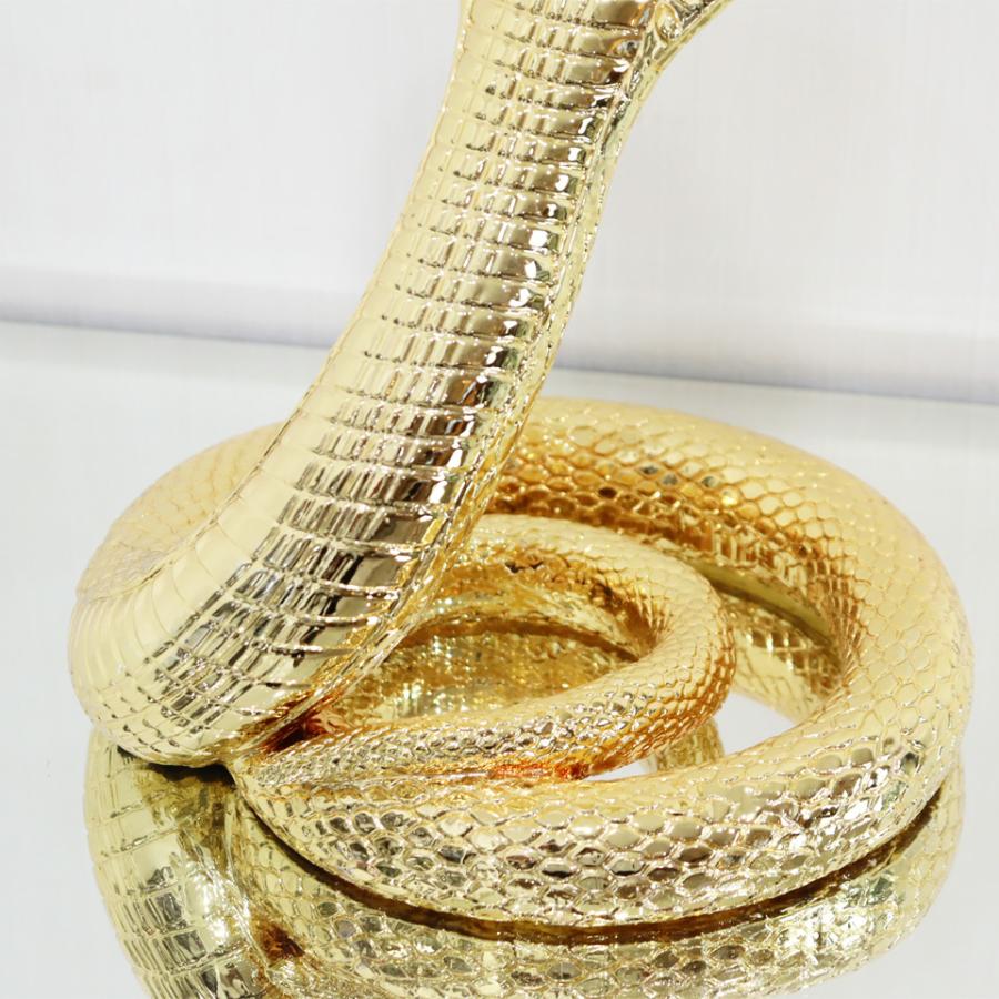 キングコブラ オブジェ 置物 ゴールド オーナメント インテリア 輸入