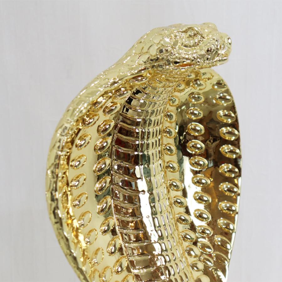 キングコブラ オブジェ 置物 ゴールド オーナメント インテリア 輸入