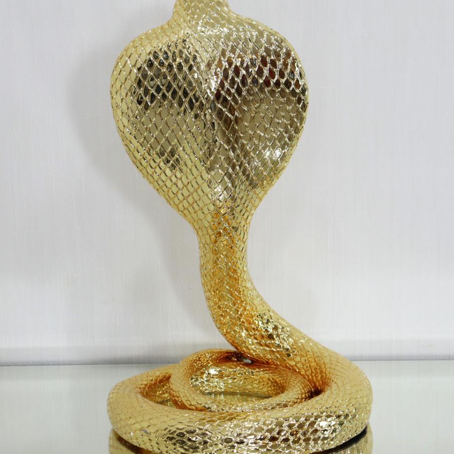 キングコブラ オブジェ 置物 ゴールド オーナメント インテリア 輸入