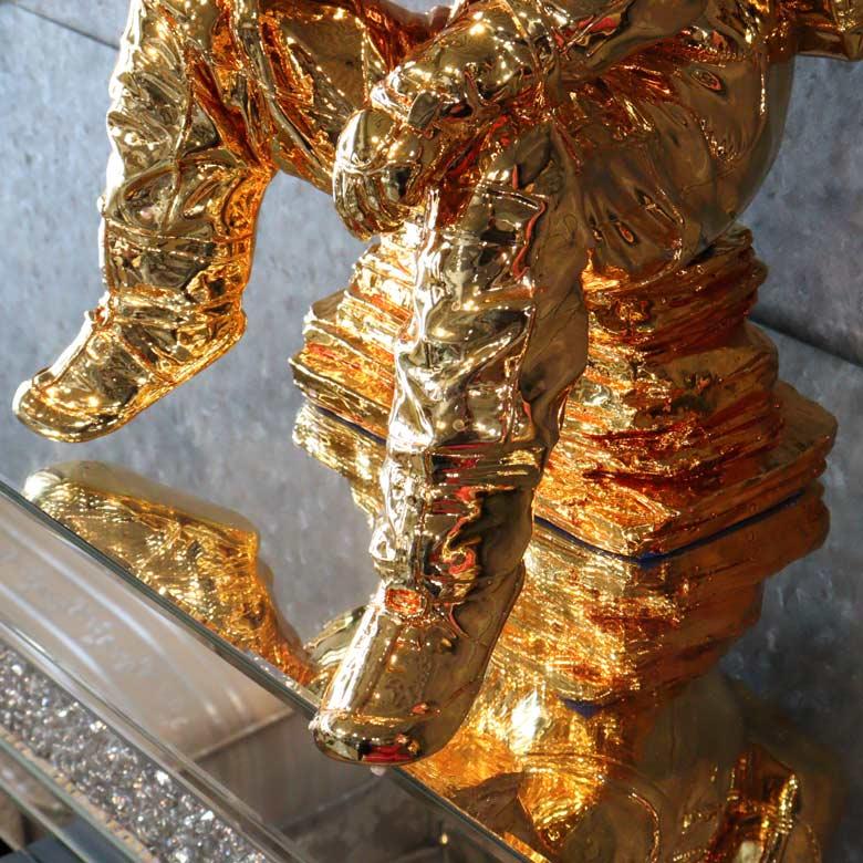 宇宙飛行士 オブジェ 置物 ゴールド 風水 金運 縁起物 宇宙飛行士 オブジェ 置物 ゴールド 風水 金運 縁起物