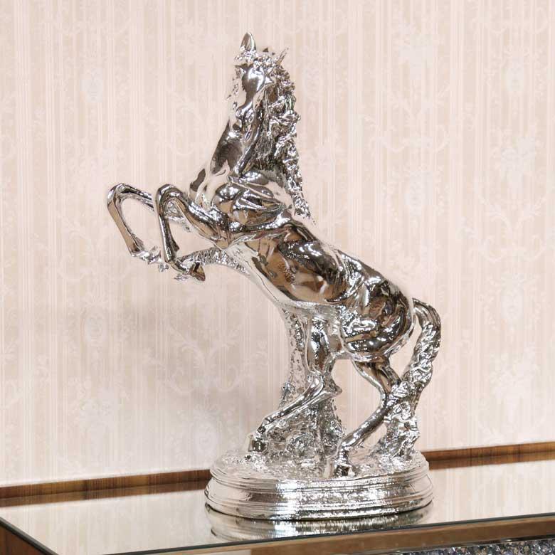 馬の置物 オブジェ ワイルドホース シャイヤー 61cm 風水 縁起物