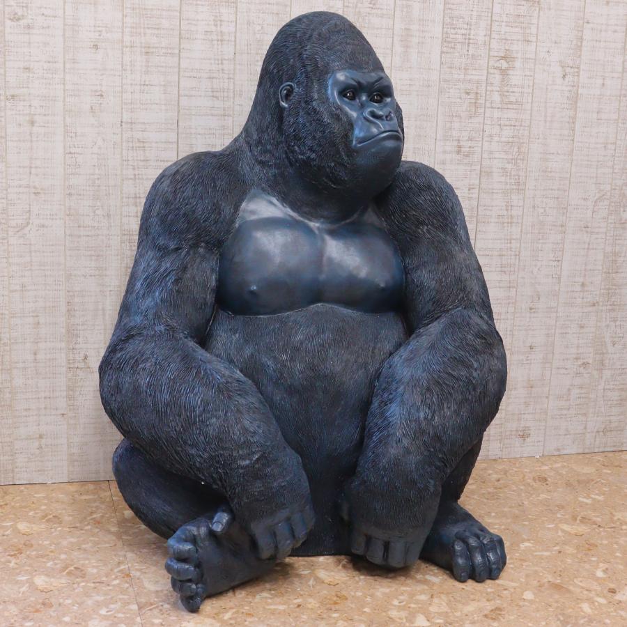 ゴリラ 91cm ブラック オブジェ 特大 置物 コング オーナメント ゴリラ 91cm ブラック オブジェ 特大 置物 コング オーナメント