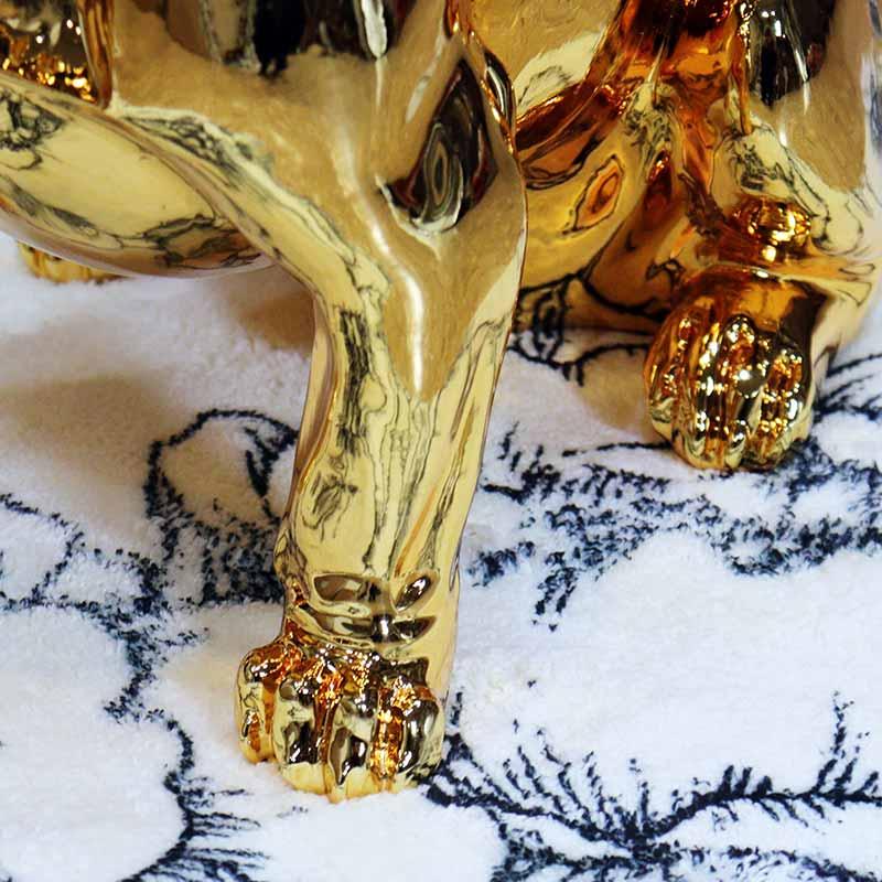 フレンチブルドッグ ゴールド サングラス 置物 インテリア 143-157 フレンチブルドッグ ゴールド オブジェ 置物 ブヒ 犬 風水 金運