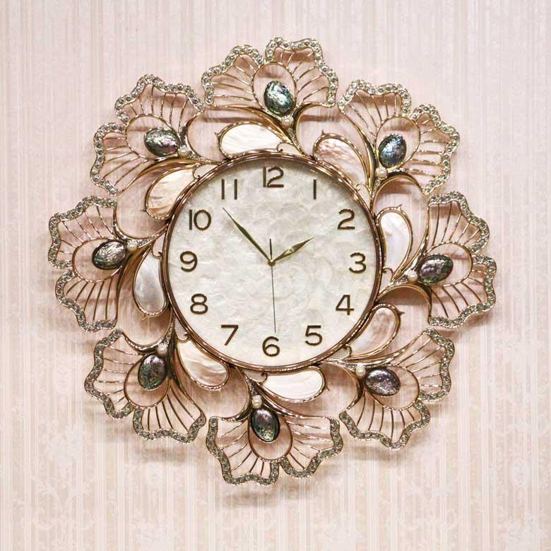 シェル時計 掛時計 貝殻 ウォールクロック グラムスタイル エレガント