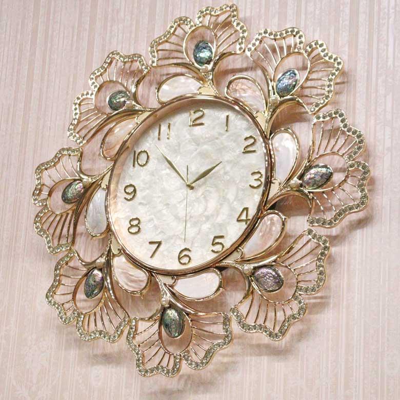 シェル時計 掛時計 貝殻 ウォールクロック グラムスタイル エレガント