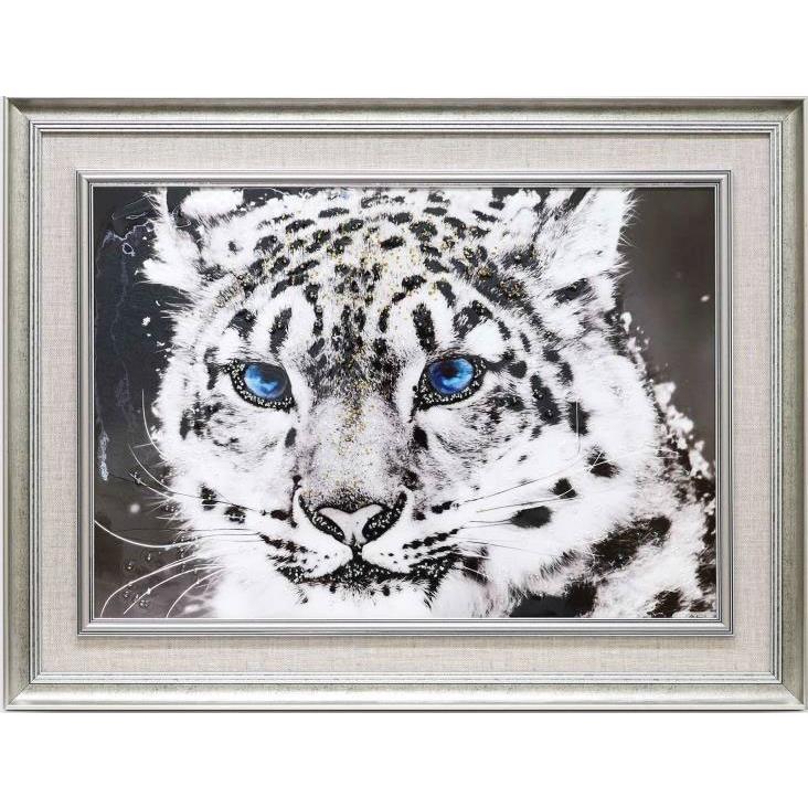 アートフレーム ヒョウ/豹 絵画 クリスタルピクチャー