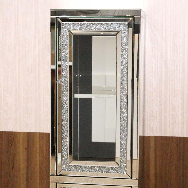 ミラー家具 キャビネット キュリオケース モダン ヨーロピアン