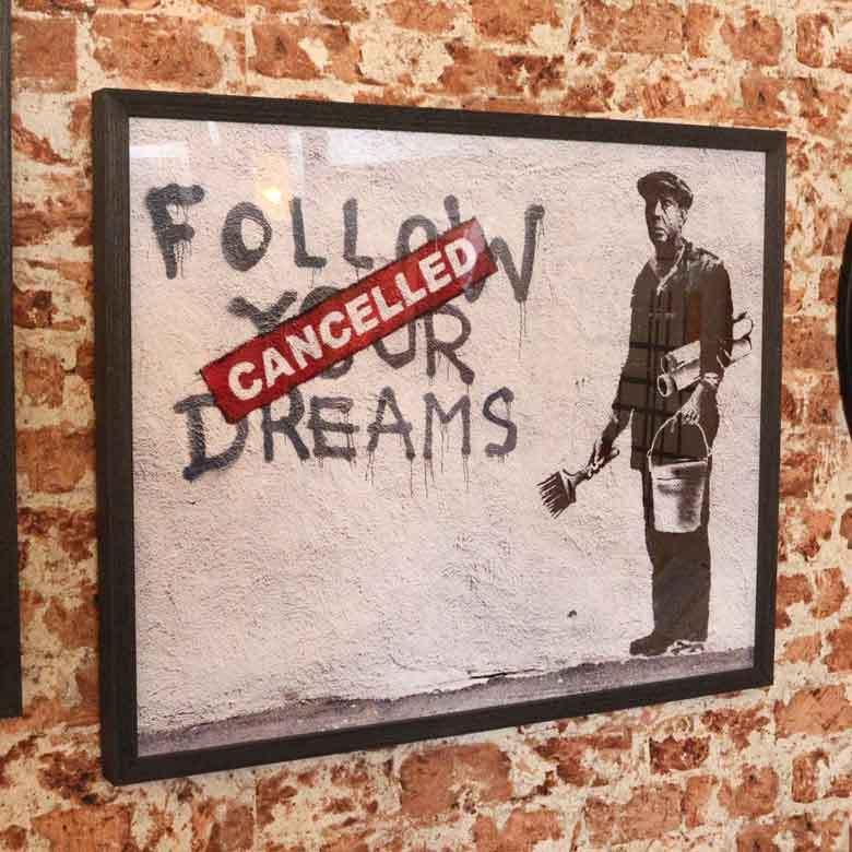 ブランド登録なし - 工芸ダイアログボックス 格好のいい バンクシー Girl Searching Soldier Banksy 工芸貼り出し 飾りつけ 工芸ひな型 絵図