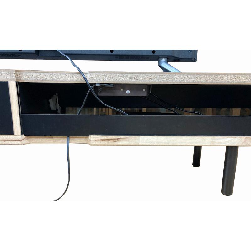 サンキ TVボード テレビボード 180cm 石目調 ホワイト ブラック 2色