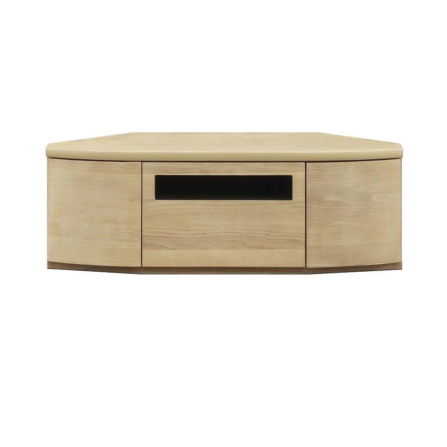 サンキ TVボード テレビボード コーナータイプ 113cm ウォールナット