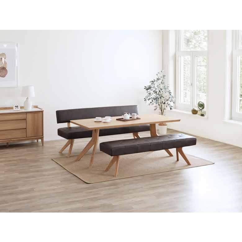 シギヤマ家具 LD セット ダイニングセット 150cm レブル 3点