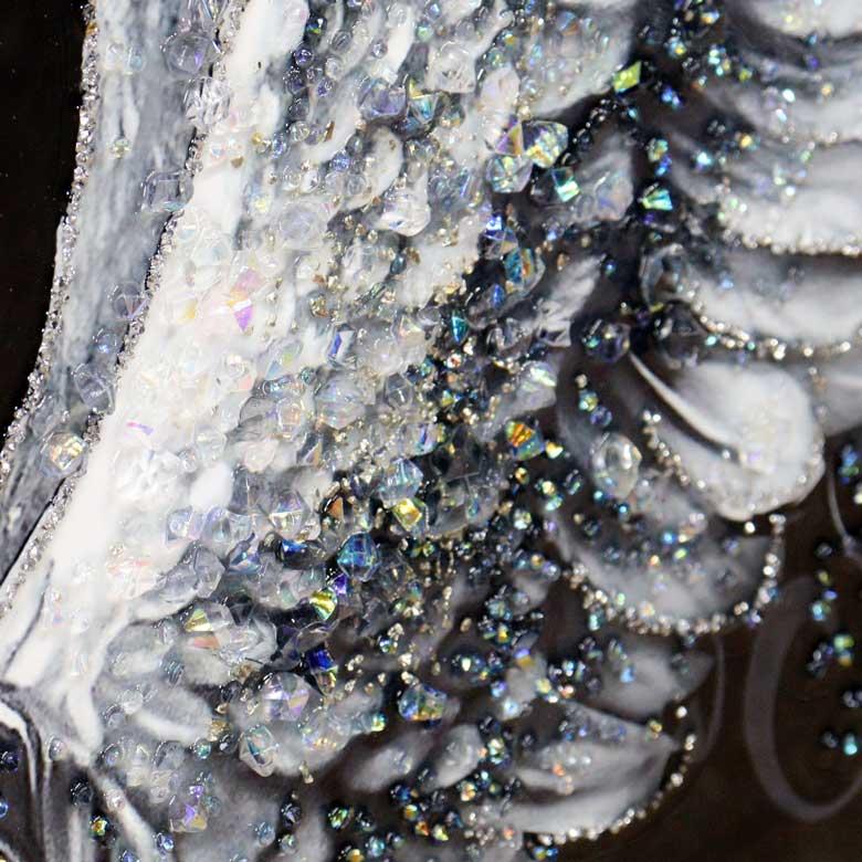 アートフレーム 天使 水晶絵 アートパネル ウォールデコ モダン