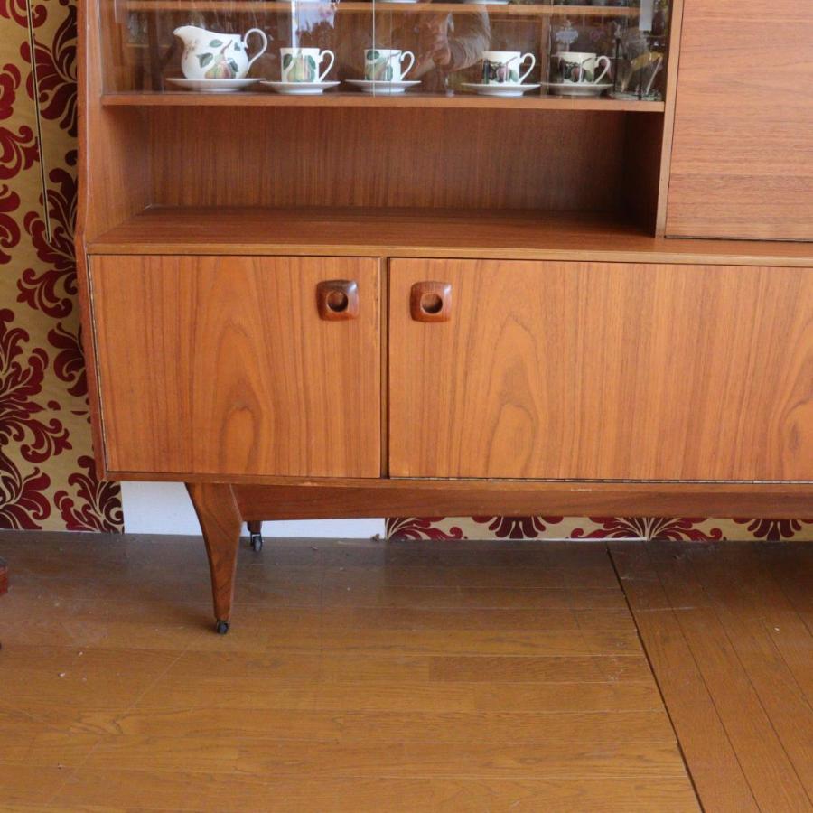 英国アンティークチーク古木サイドボード/木製机/テレビ台キャビネット92-246 キャビネット Portwood funiture ヴィンテージ サイドボード イギリス