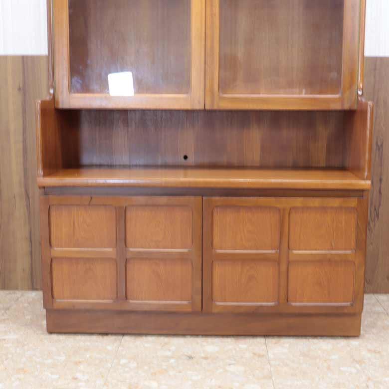 ユニットキャビネット ネイサン ガラス戸 イギリス 木製 レトロ