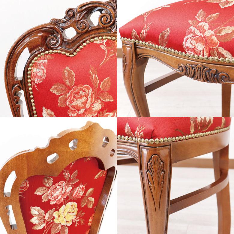 イタリア ダイニングテーブル 7点セット 180cm 楕円形 象嵌 6人