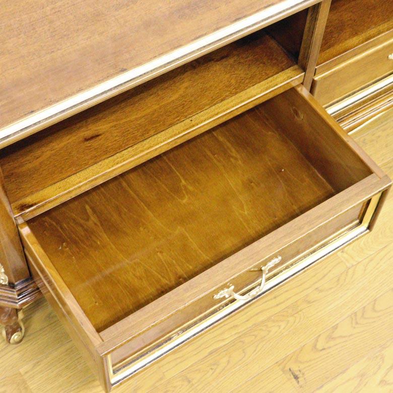 テレビボード 120cm 木製 イタリア 完成品 ART5157/BS ローボード 高級